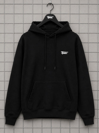 Sweat noir brodé
