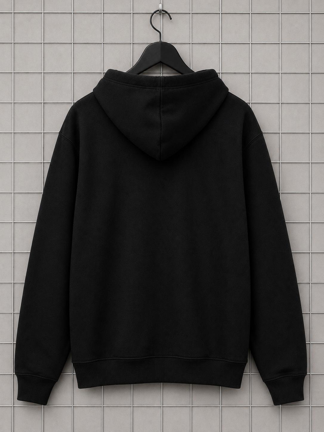 Sweat noir brodé