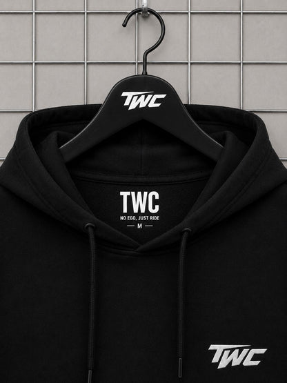 Sweat noir brodé